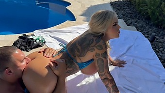 Beautiful White Girl With A Sexy Tattooed Ass, Kali Roses In A High Definition Solo Set.