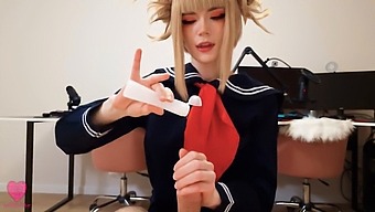 Himiko Toga From My Hero Academia Enjoys Getting Facial Abuse And Covered In Cum