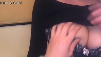Curvy Japanese Teen'S Breasts Playfully Touched And Caressed