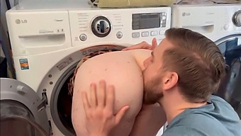 Steve Rickz Saves The Day By Fucking His Stuck Stepmom In The Washer
